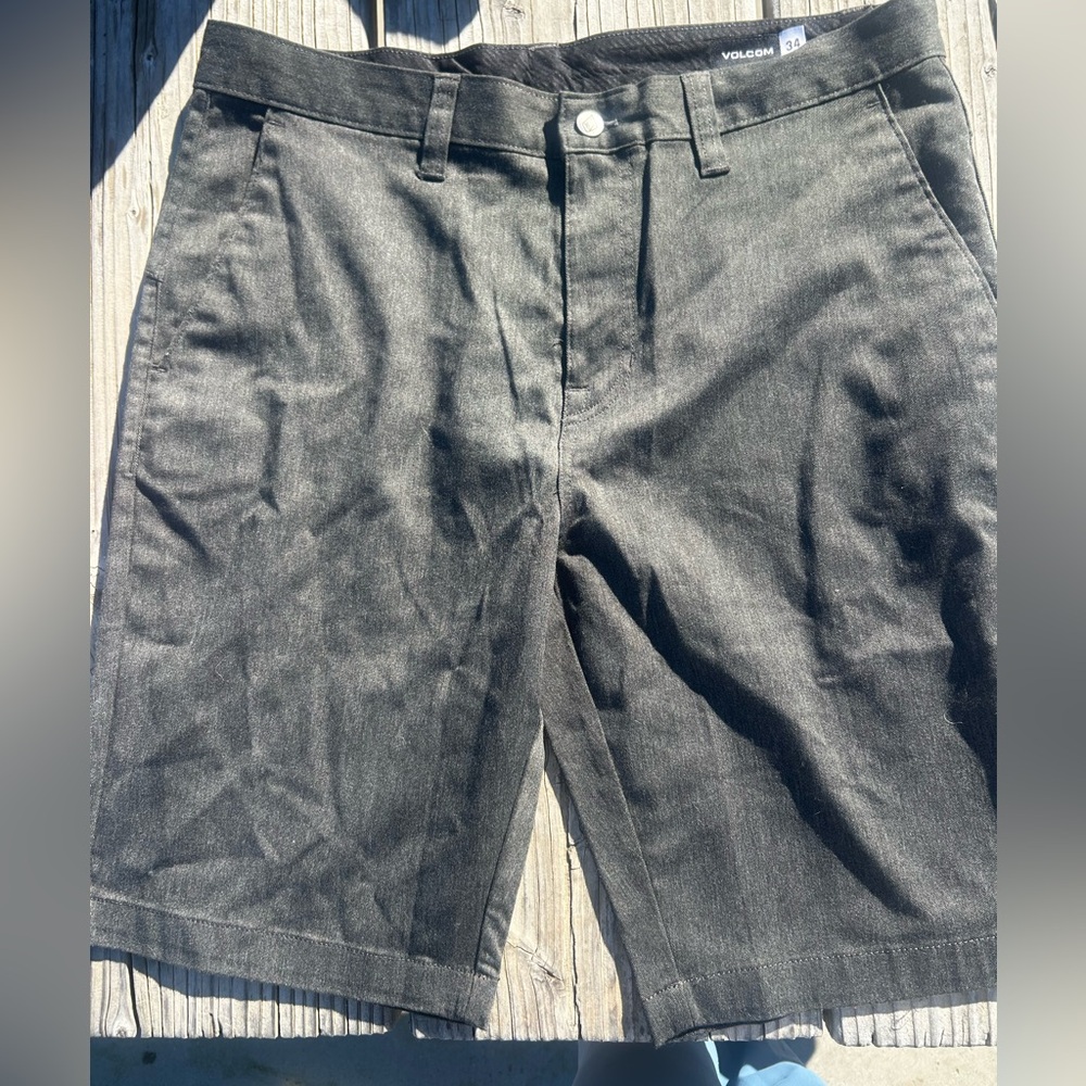 Volcom Men's Dark Gray Jean Shorts